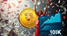 trump melania meme coin success