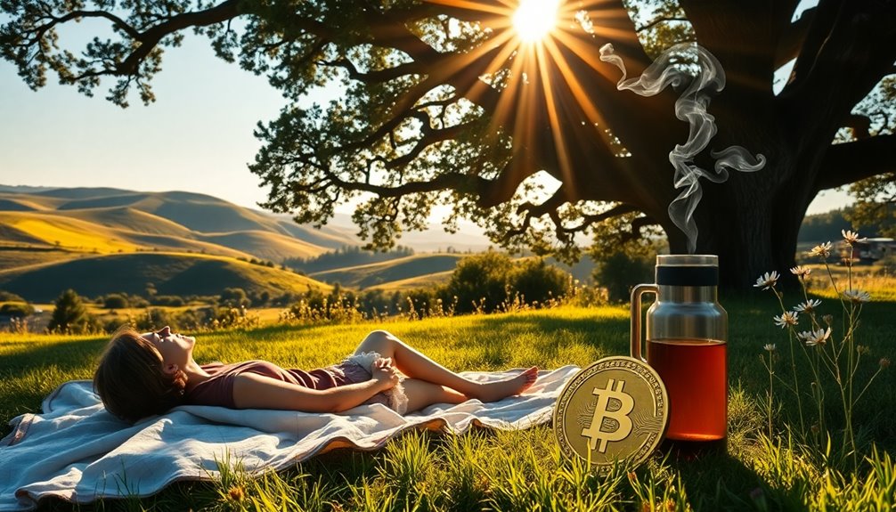 hodl bitcoin enjoy outdoors