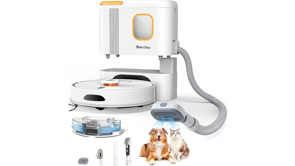 robot vacuum mop self emptying