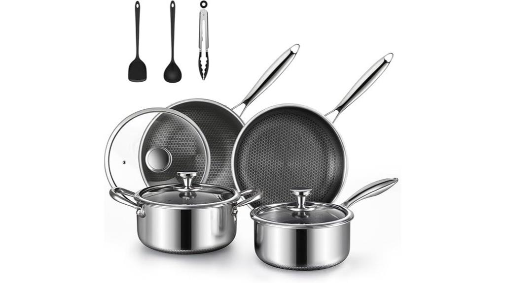 ten piece cookware set