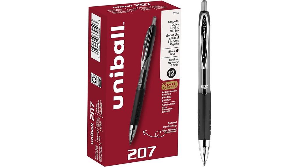 12 pack black gel pens