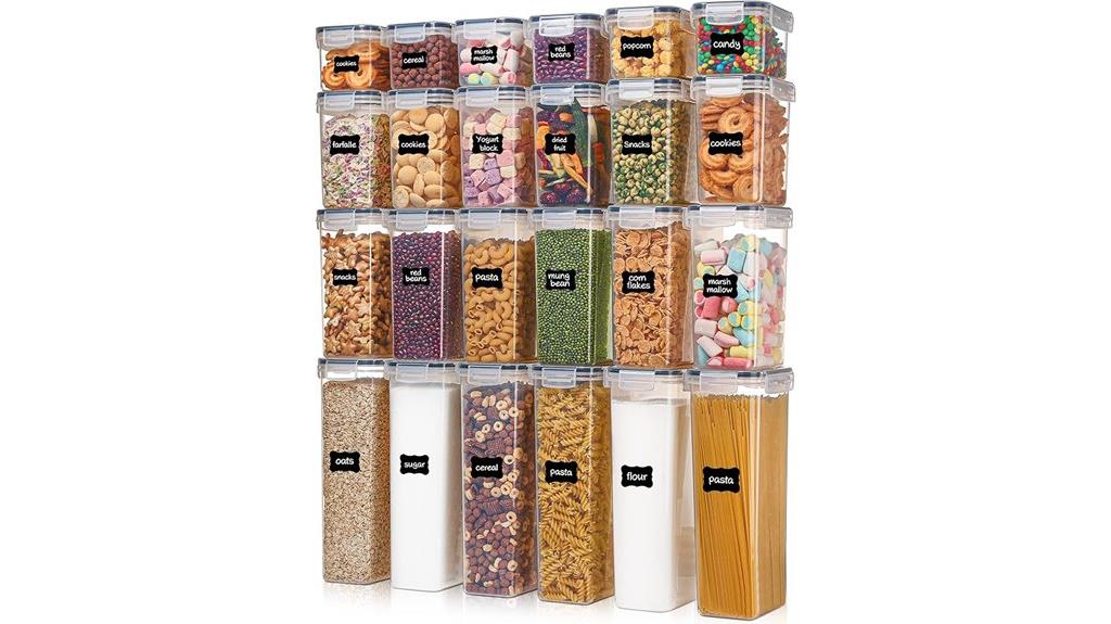 24 piece airtight container set