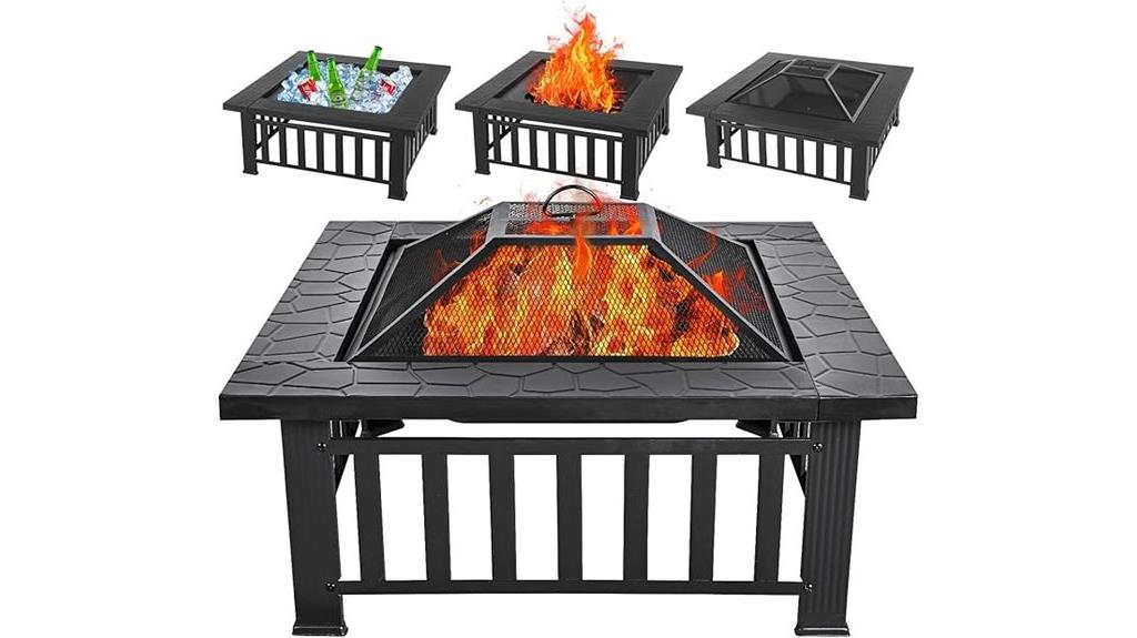 32 inch metal fire pit
