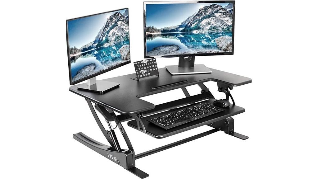36 inch height adjustable desk