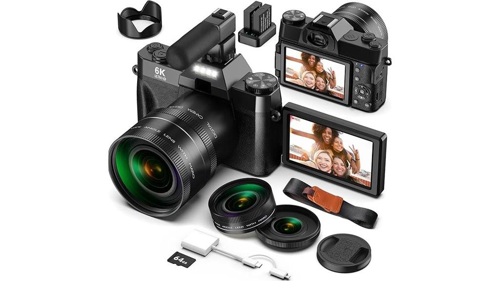 6k 64mp camera features