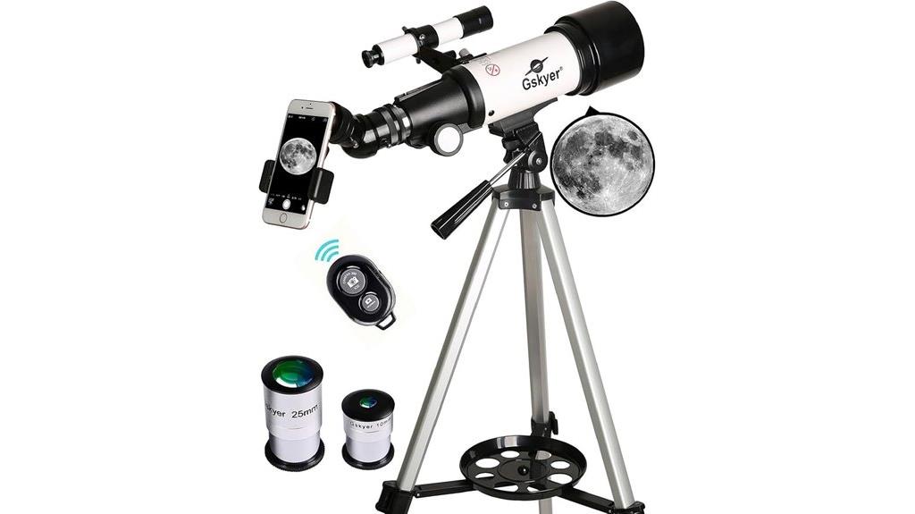 70mm aperture astronomical telescope
