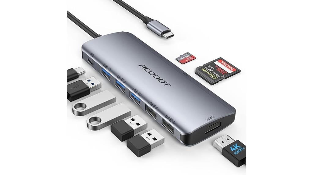 9 in 1 usb c hub
