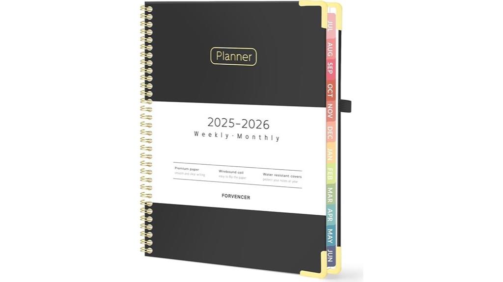 academic planner hardcover weekly