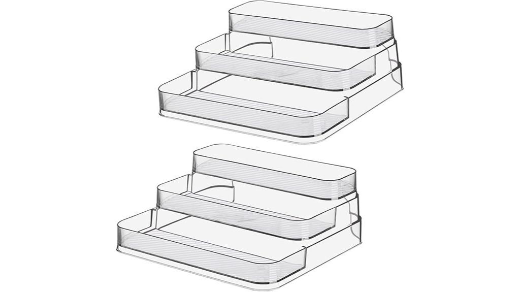 acrylic 3 tier shelf