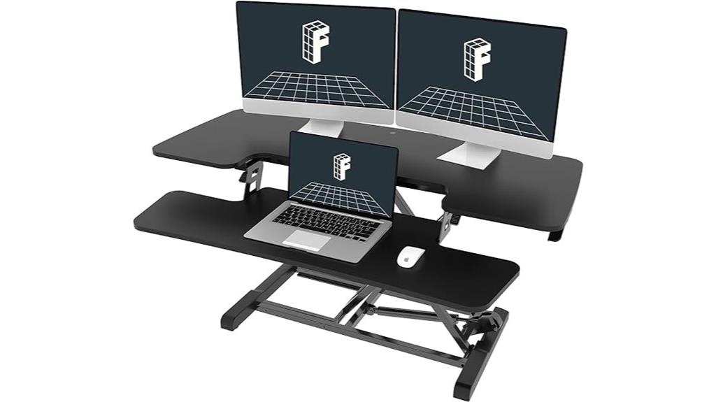adjustable 40 inch sit stand desk