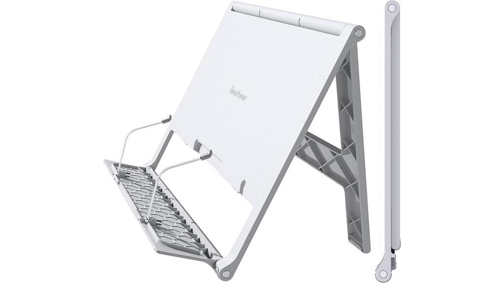 adjustable collapsible book stand