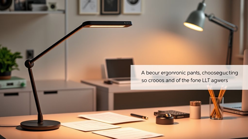 adjustable energy efficient task lighting