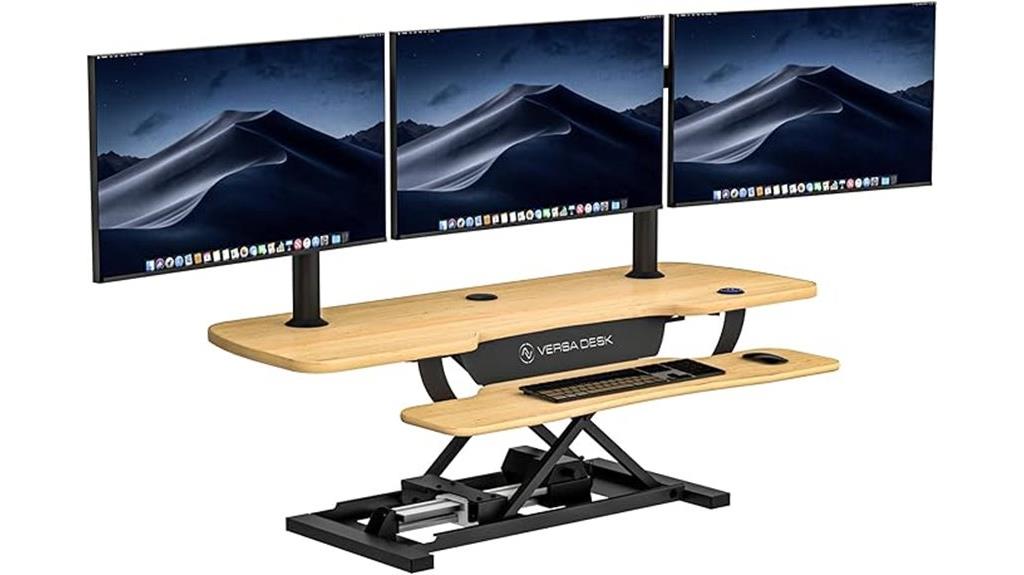 adjustable height sit stand converter