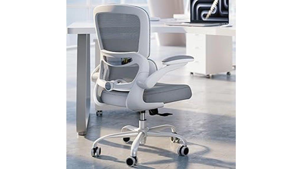 adjustable lumbar support office chair