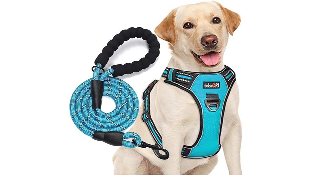 adjustable reflective dog harness