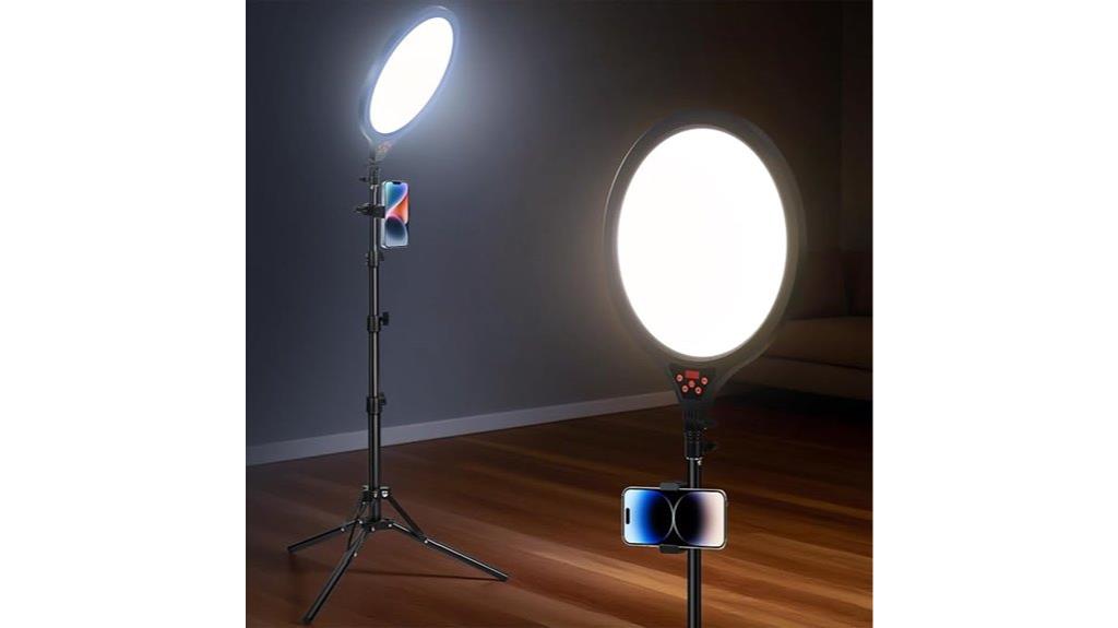 adjustable ringlight tripod