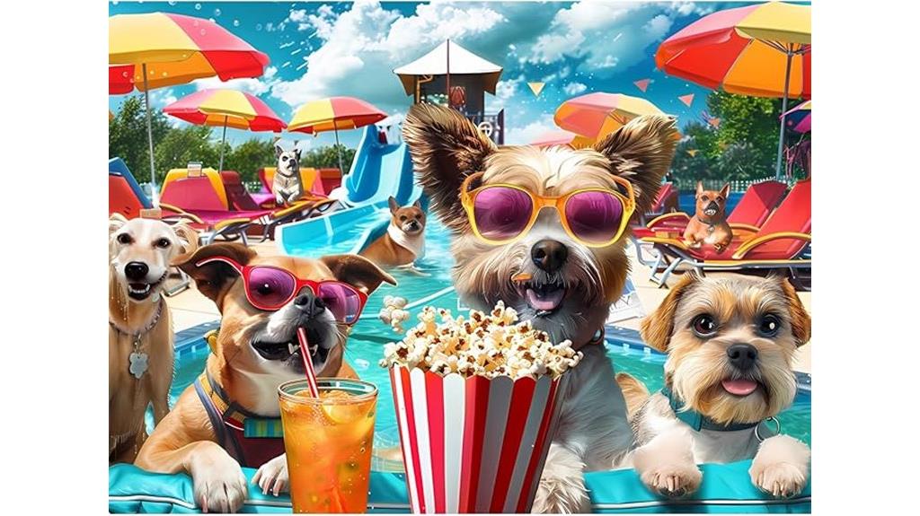 amusement park dog puzzle