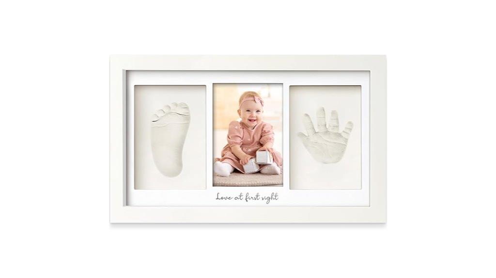 baby footprint keepsake frame