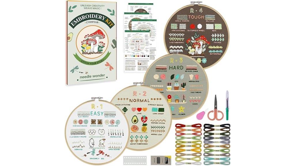 beginner embroidery kit set