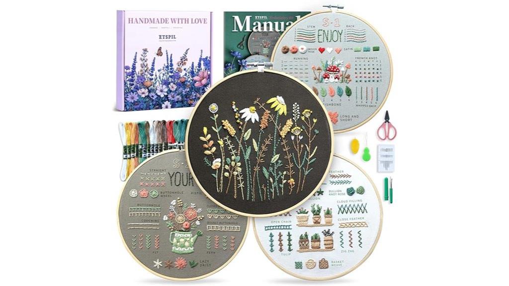 beginner embroidery kit set