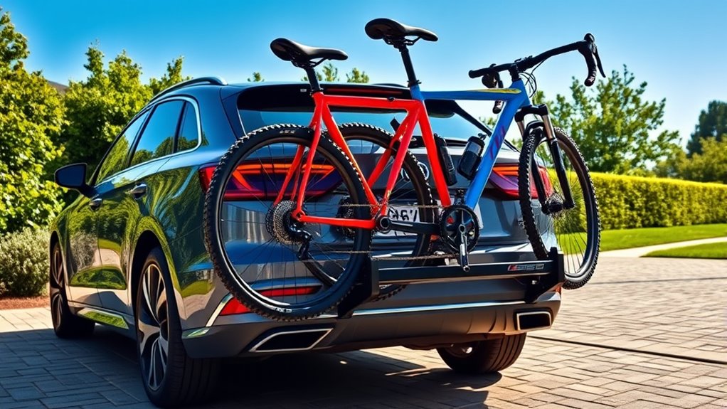 bike rack compatibility and security