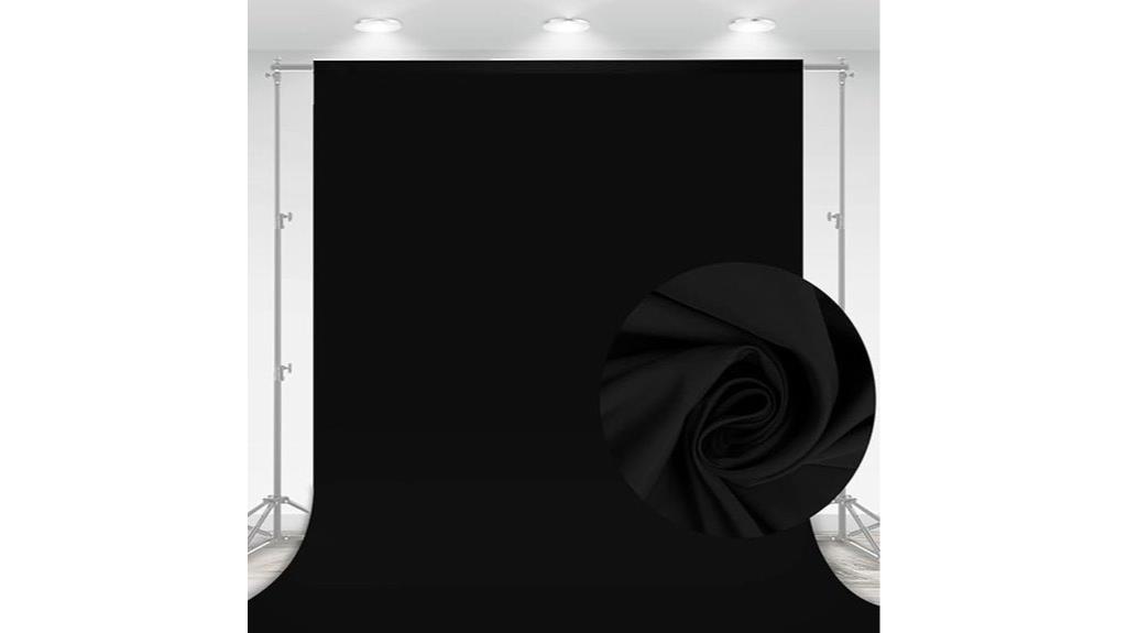 black 10x7 ft backdrop