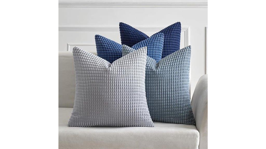 blue 18x18 pillow set