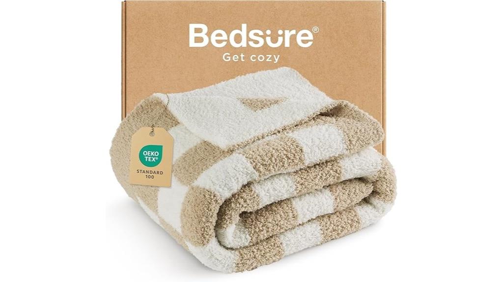 checkered couch blanket