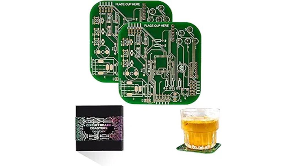 circuit board drink coasters