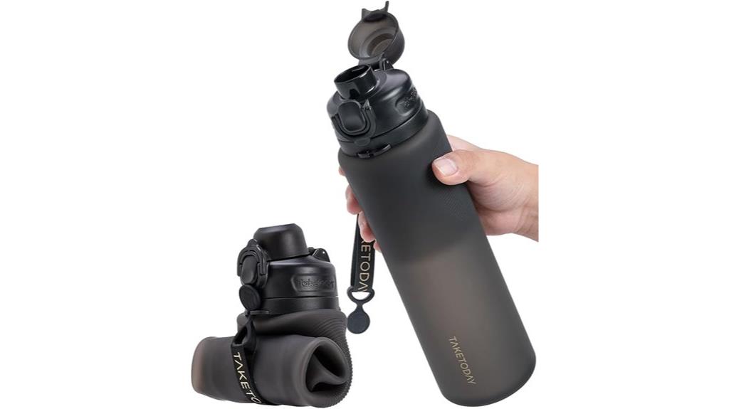 collapsible bpa free travel bottle