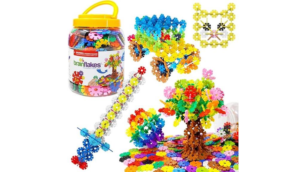 colorful interlocking plastic discs