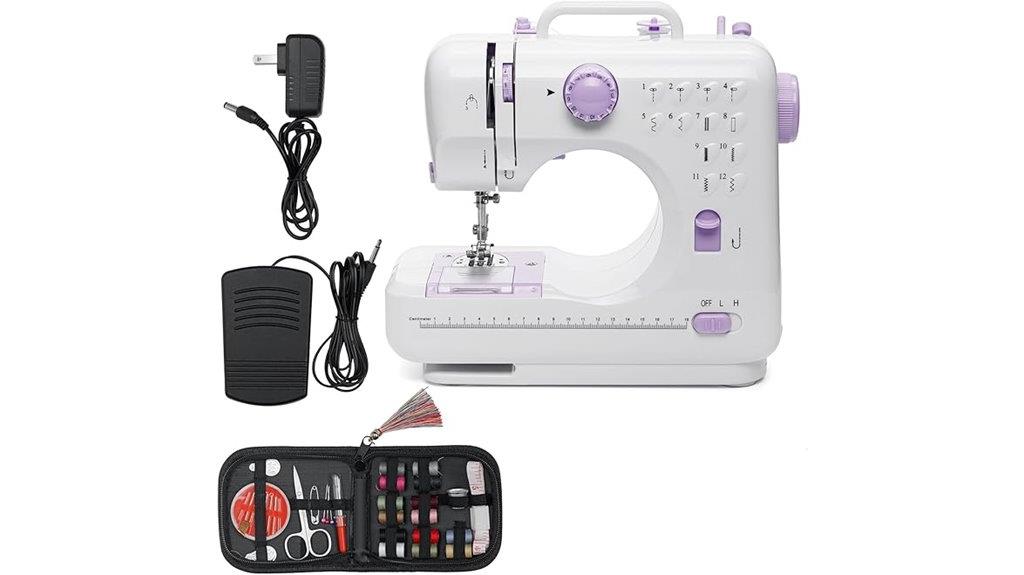 compact sewing machine with lighting
