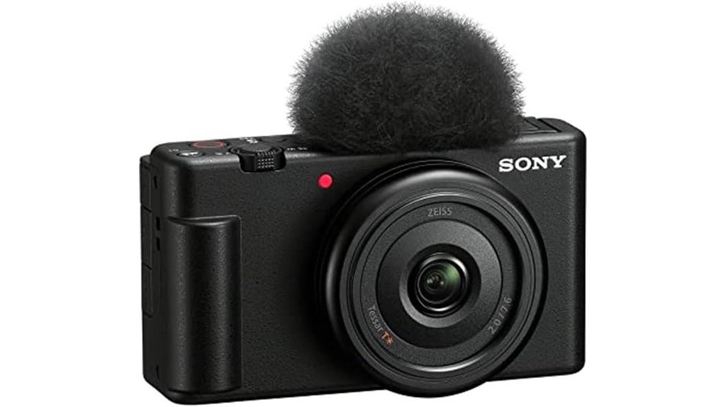 compact vlogging camera black