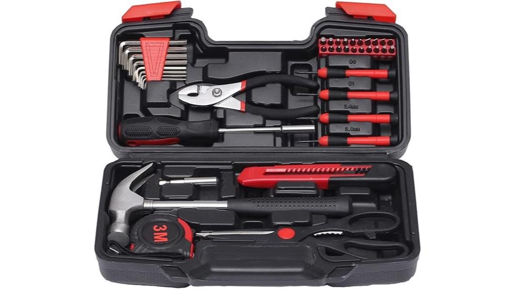 complete 39 piece toolbox set