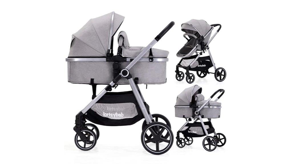 convertible stroller with bassinet