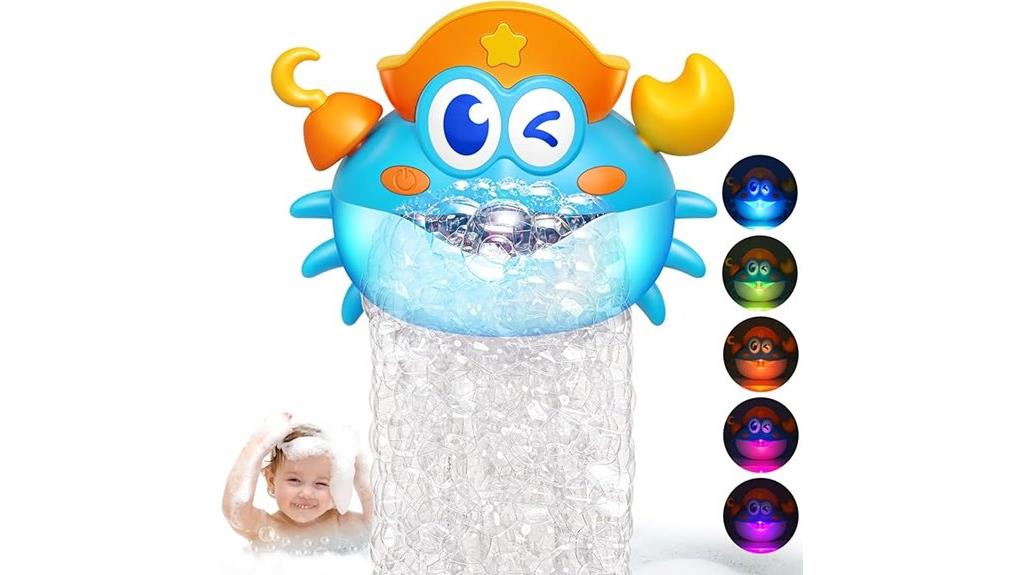 crab bubble light up toy
