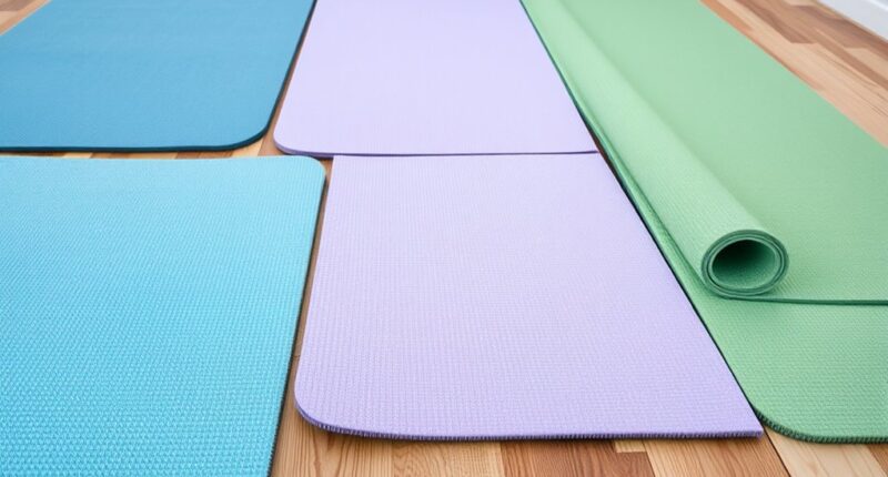 cushioned yoga mats for knees
