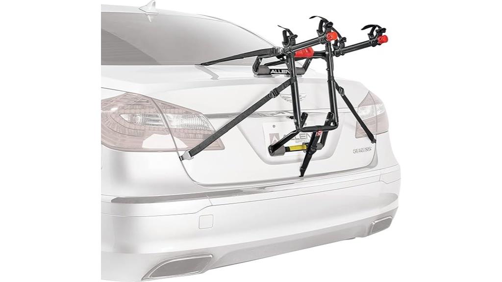 deluxe 2 bike trunk carrier