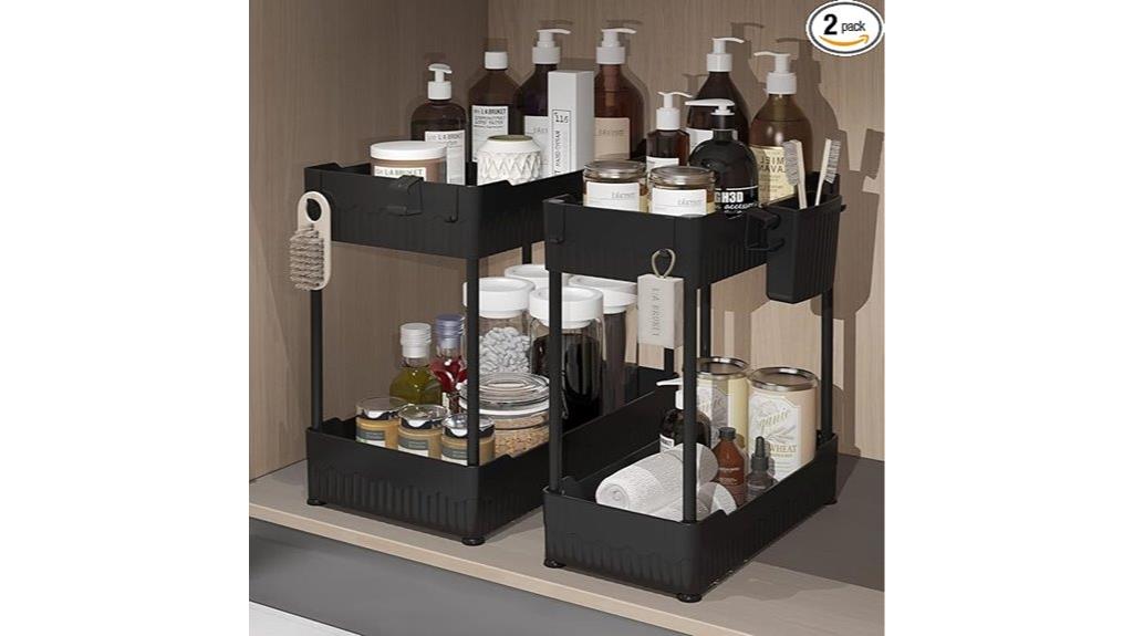 double sink storage sets