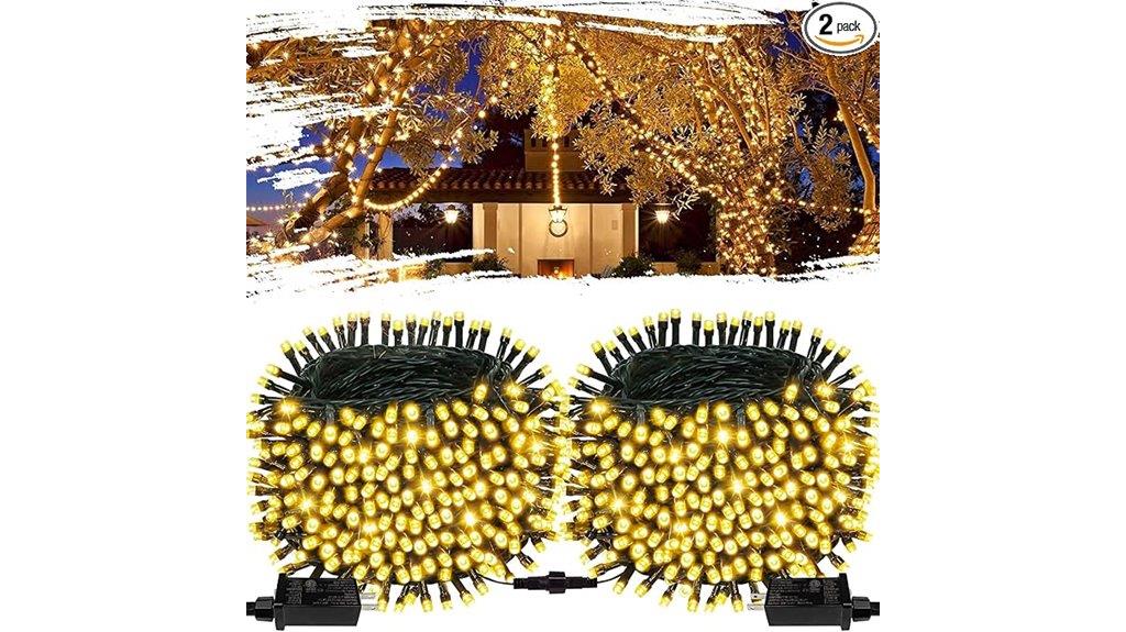 dual pack outdoor string lights