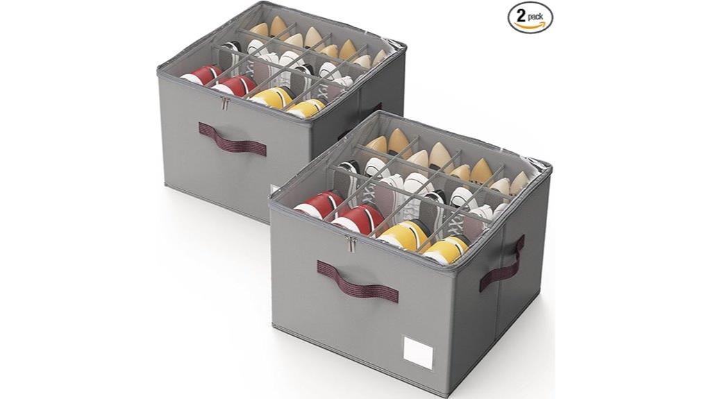 dual pack shoe storage