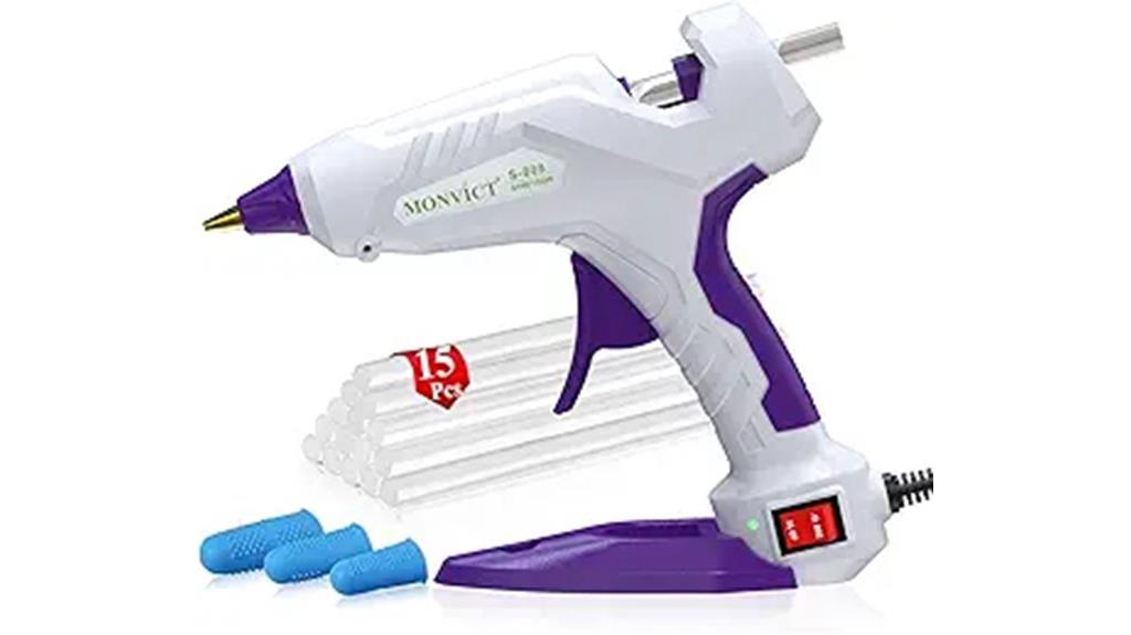 dual temperature hot glue gun