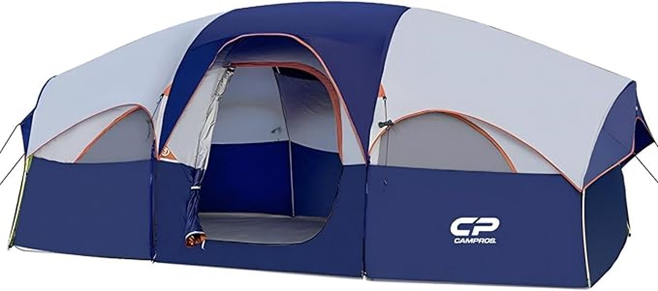 eight person camping tent