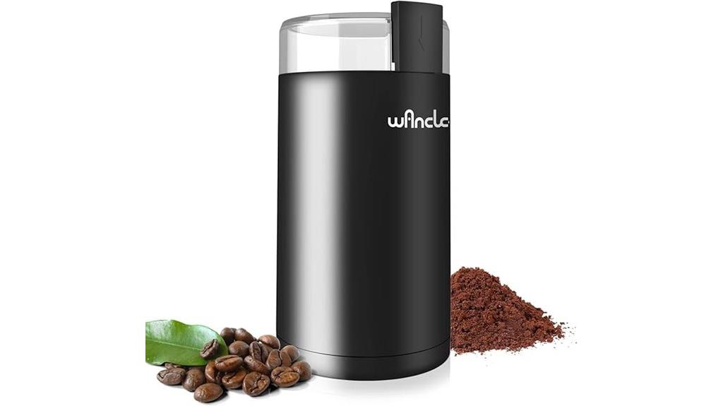 electric coffee grinder with brush