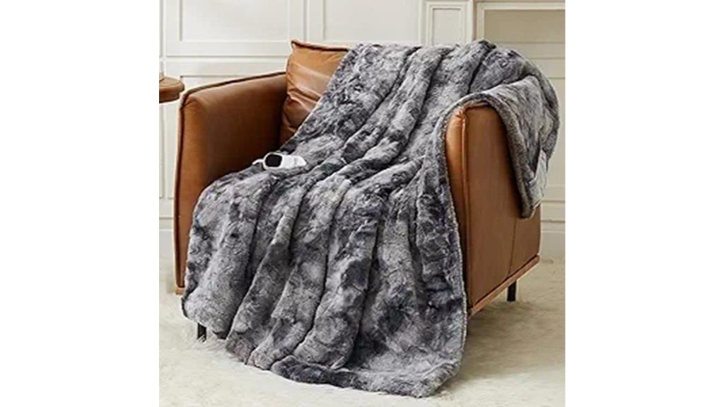 electric heated throw blanket