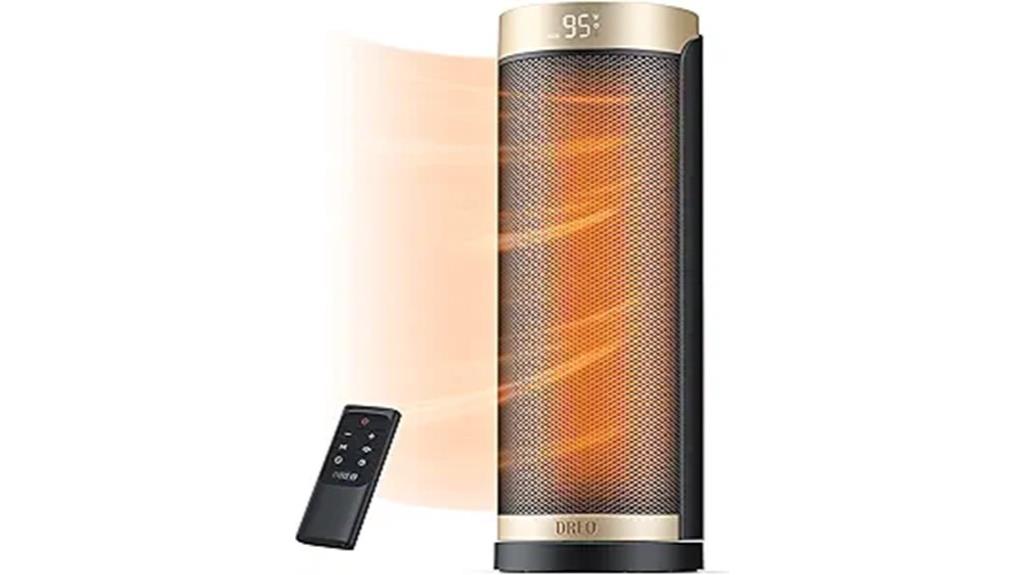 electric space heater with remote