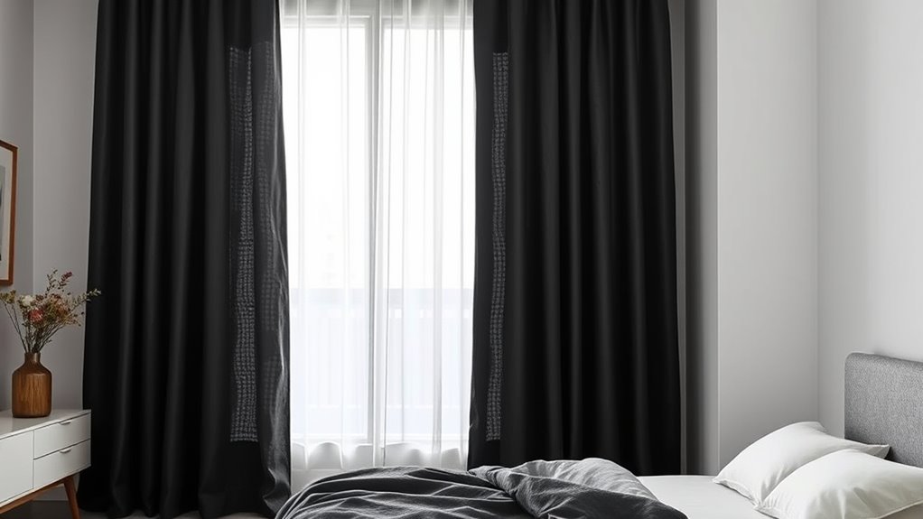 elegant linen blackout curtains