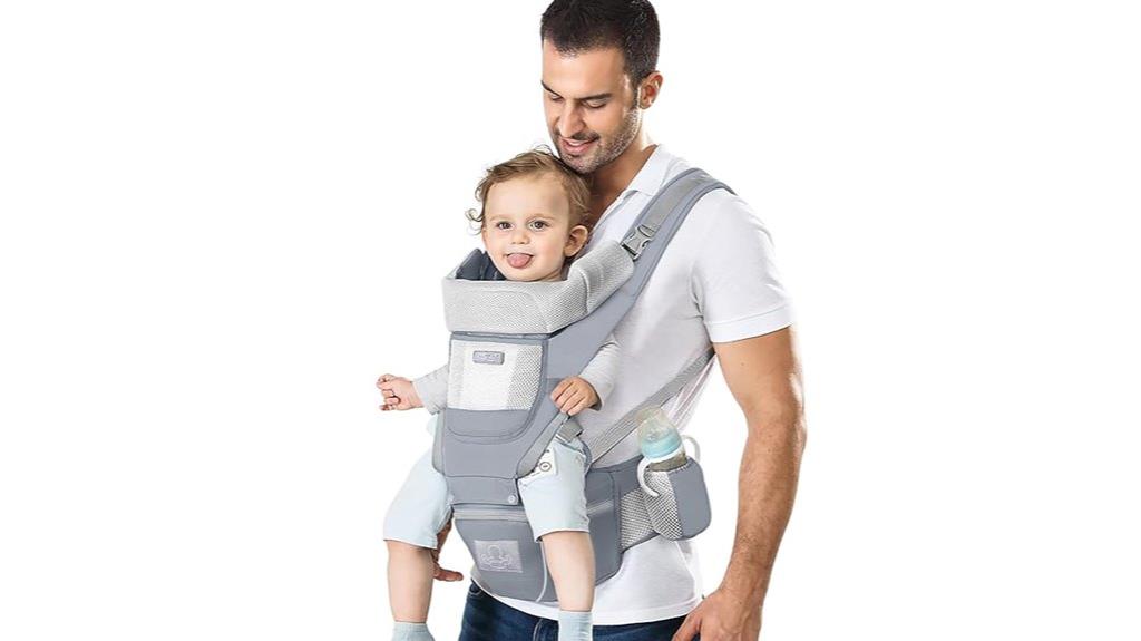 ergonomic infant hip carrier