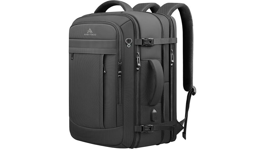 expandable 50l travel backpack