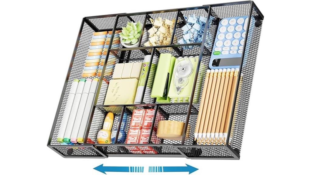 expandable desk drawer organizer